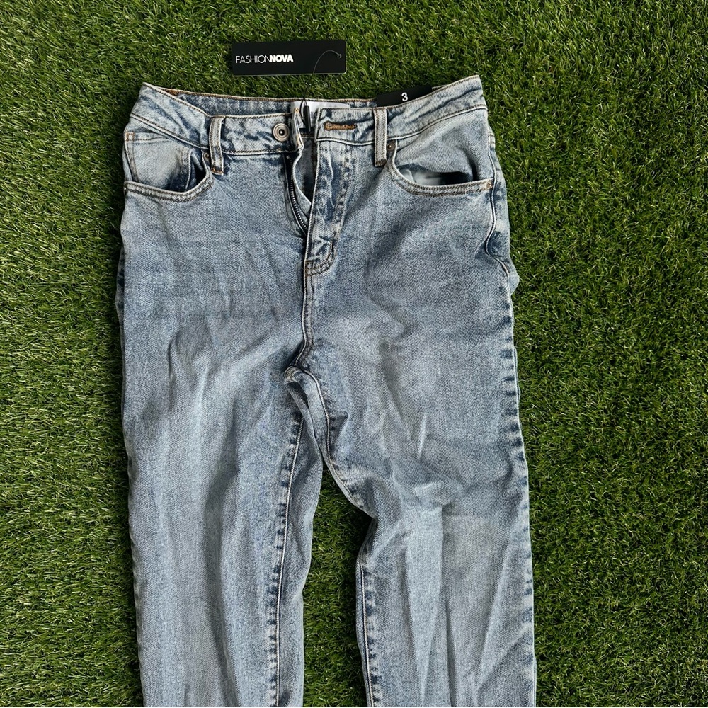 Tall All Tied Up Straight Leg Jeans - Medium wash